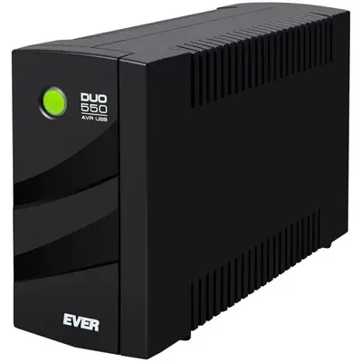 EVER Sursa de alimentare neintreruptibila (UPS) USB Ever DUO 550 AVR, interactiva pe linie, 0,55…