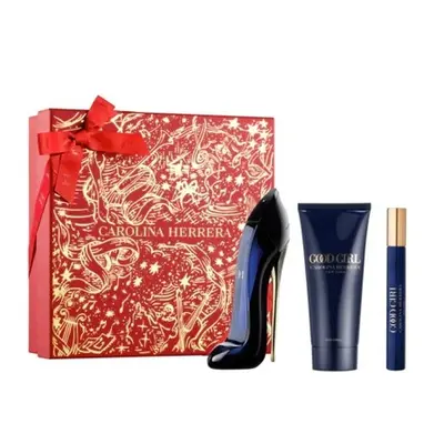 Set Cadou Carolina Herrera Good Girl, 80 ml Apa de parfum + 100 ml Lotiune de corp + 10 ml, Apa de…