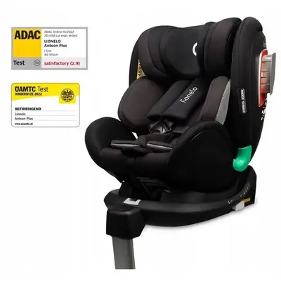 Scaun auto, Lionelo, I-size Antoon Plus, Pozitie de somn, Protectie laterala, Rotire 360 grade…