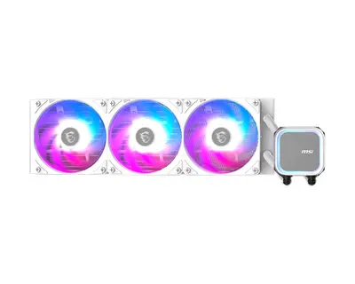 Cooler CPU MSI MAG CORELIQUID A13 360, Racire cu lichid, 3 x 120mm, RGB, Intel/ AMD (Alb)