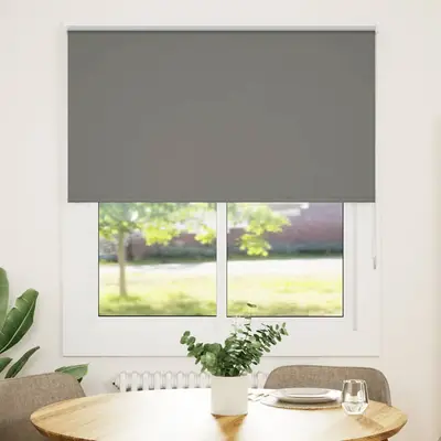 Jaluza cu role opace gri 120x150 cm latime material 116,6 cm
