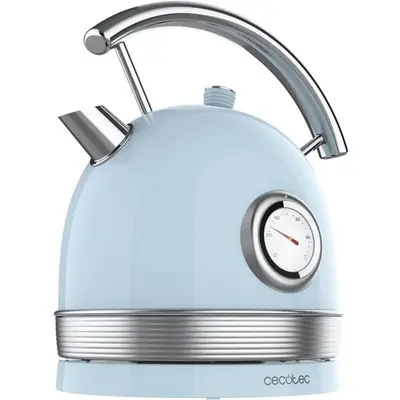 CECOTEC Fierbator de apa Vintage Cecotec Thermosense 420, 1.8 l, 2200 W, Albastru Deschis