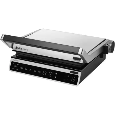 AMICA Gratar electric ProfiGrill GK 5011, 2000W, Argintiu/Negru