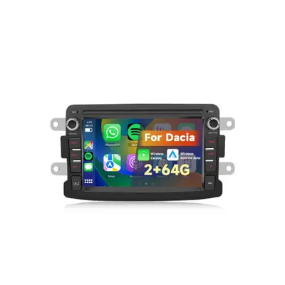 Navigatie Android ecran 7 inch 2GB+64GB CarPlay Android Auto GPS WIFI FM RDS compatibila Dacia Cod…
