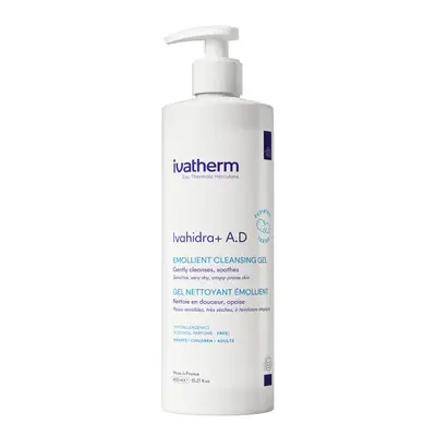 Gel de spalare emolient Ivahidra+ A.D Ivatherm, 450 ml (Gramaj: 450 ml)