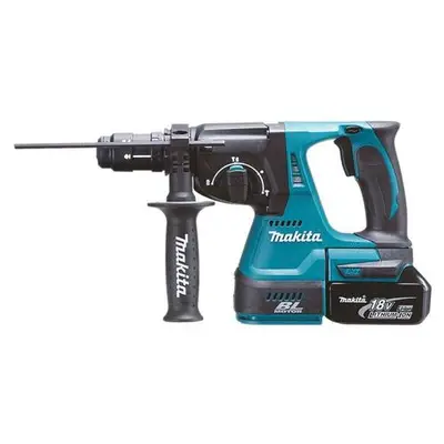 Ciocan rotopercutor Makita DHR243RTJ, SDS Plus, 18 V, 950 rpm, 4700 bpm, 2.0 J + 2x Acumulatori…