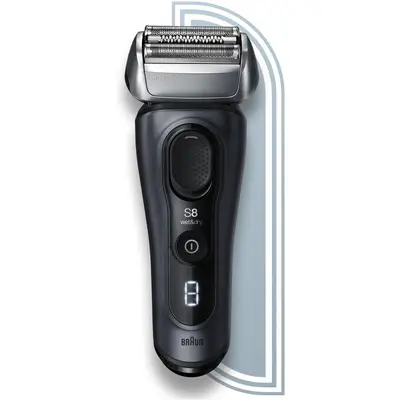 BRAUN Aparat de ras Braun 8413s Wet&Dry, 10.000 de microvibratii, cap rotativ la 40 de grade, Negru