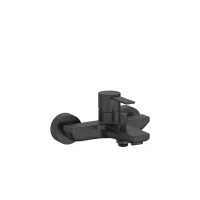 Roca Baterie cada Roca, Gama Targa, cartus ceramic, levier metalic, diverter, monocomanda, negru