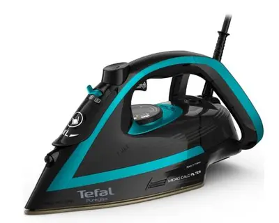 Fier de calcat Tefal Puregliss FV8066E0, 3000 W, abur variabil 50 g/min, Colector Micro Calc…