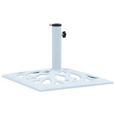 Suport de umbrela, alb, 12 kg, fonta, 49 cm