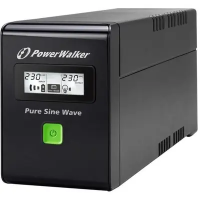 Power Walker UPS Power Walker Line-Interactive 600VA 2x PL 230V, PURE SINE, RJ11/RJ45,USB,LCD