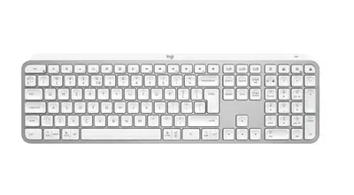 Tastatura wireless Logitech MX Keys S, Iluminare, 2.4GHz&Bluetooth,USB-C, US INTL layout (Alb)