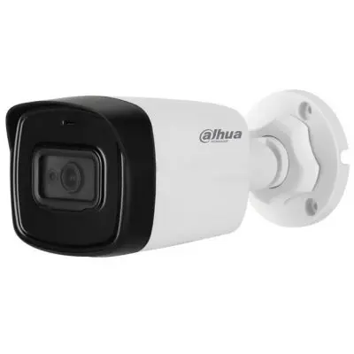 Camera bullet HDCVI Dahua HAC-HFW1800TL-A-0280B / HAC-HFW1800TLP-A, 8MP, lentila 2.8mm, microfon…