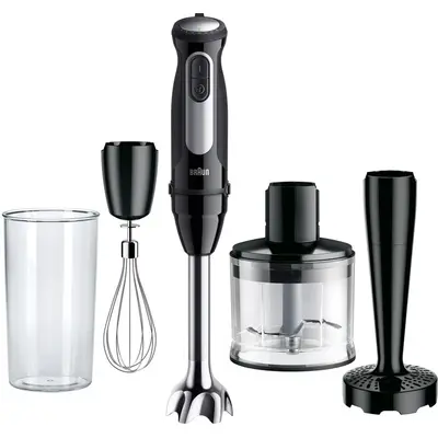 BRAUN Mixer vertical Braun MQ55307M, 1000 W, 25 trepte viteza, Functie Turbo, Tocator 500 ml…