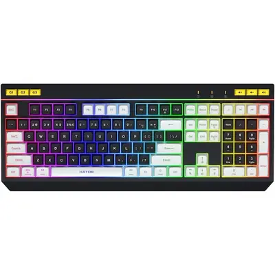 HATOR Tastatura gaming mecanica cu fir Hator Icefall, conectivitate USB, iluminare RGB, tip switch…