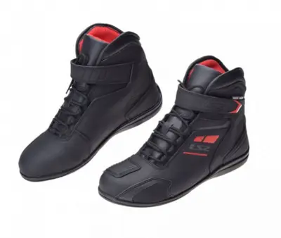 Ghete moto LS2 Garra Man WP, culoare negru rosu, marime 43