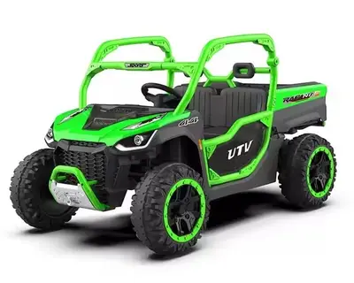 UTV electric pentru 2 copii Kinderauto Ranger 4x4 Sport 300W 24V premium, culoare verde