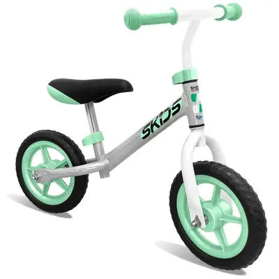 Bicicleta fara pedale, Skids, Pana la 20 kg, Cu sa in forma anatomica, Cu roti de 10 inci, Sa si…