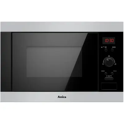 AMICA, cuptor cu microunde incorporat din otel inoxidabil, 900W, 25L, AMMB25E2GI X-TYPE