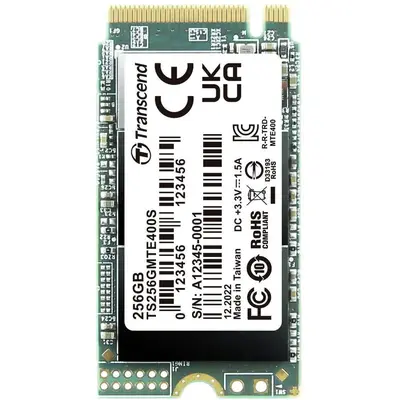 Transcend SSD Transcend MTE400S, 256GB, M.2 2242, PCIe Gen3 x4 NVMe