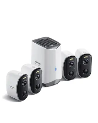 Kit supraveghere video Baseus Security N1 Plus, 2K HD, IP67, Night Vision, Autonomie 270 zile…