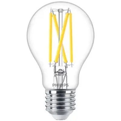 Philips Bec LED vintage Philips Classic A60, putere reglabila, E27, 5.9W (60W), 806 lm, lumina calda