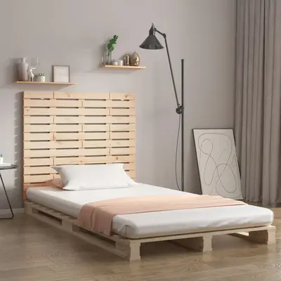 Tablie de pat pentru perete, 141x3x91,5 cm, lemn masiv de pin
