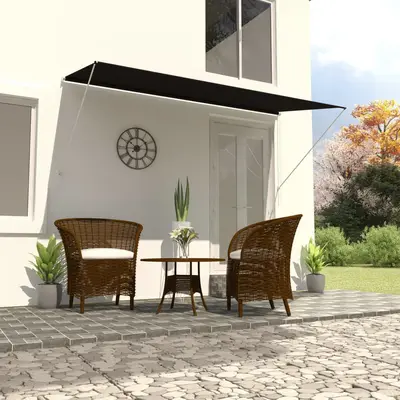 Copertina retractabila, antracit, 300 x 150 cm