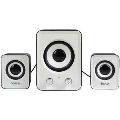 Boxe Desktop SPB-807 2.1 cu Subwoofer Putere 11W Alb/Negru