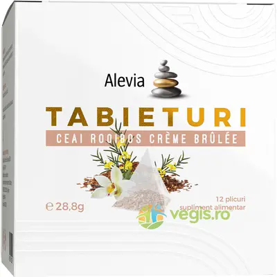 Tabieturi Ceai Rooibos Creme Brule 12 plicuri piramida