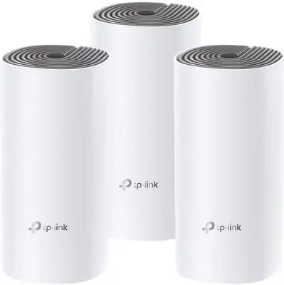 Sistem Wireless Mesh TP-Link Deco E4, Dual Band, 1200 Mbps, 3 Pack (Alb)