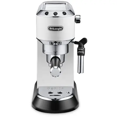 Espressor manual DeLonghi Dedica Style EC 685, 1300 W, 15 Bar, 1.1 l, Slim, Alb
