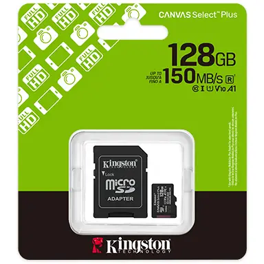 Card Canvas Select Plus Gen3 128GB MicroSDXC Clasa 10 + Adaptor