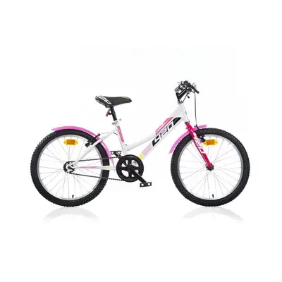 Bicicleta cu pedale, Dino Bikes, Mountain Bike, 20 inch, Pana la 130 cm, White/pink