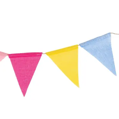 Banner triunghi textil cu sfoară - multicolor - Default Title