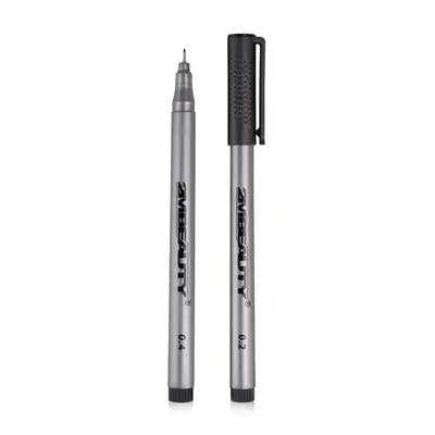 Marker Nail Art Black - set 2 buc.