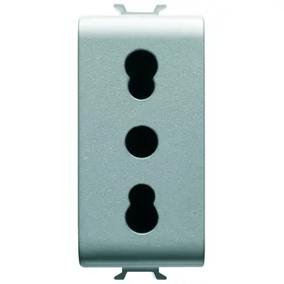 Priza standard italian 1 modul Gewiss Chorus GW14203, titan
