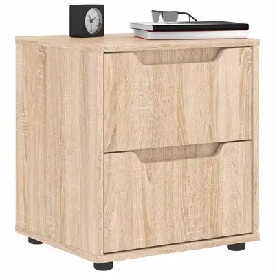 Noptiera visnes stejar sonoma 45x40x50 cm lemn prelucrat