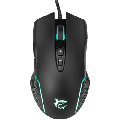 White Shark Mouse de gaming, White Shark, GM-5003 Azarah, cu fir, optic, 6400 DPI, Negru