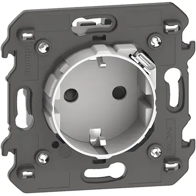 Priza electrica standard german, cu incarcator USB integrat Bticino Living Now KW4141USB, alb