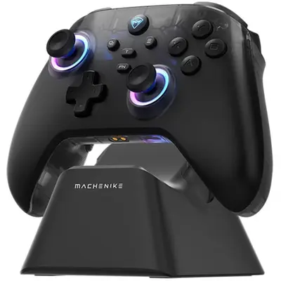 Controller Wireless Machenike G3 V2 cu Statie de Incarcare, 2.4 GHz / Bluetooth / cablu USB-C…