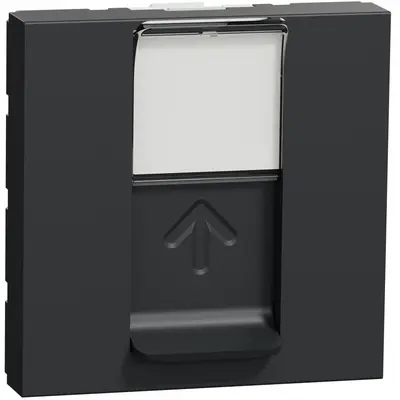Priza date RJ45, CAT5 UTP, 2m Schneider Noua Unica NU341154, antracit