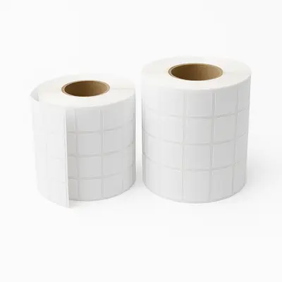 Rolă cu etichete dreptunghiulare autoadezive (10000 buc/rolă) - 2x1.5cm