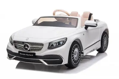 Masinuta electrica Mercedes S650 MAYBACH, pentru copii 2-7 ani, 90W, 12V, echipare premium, alba