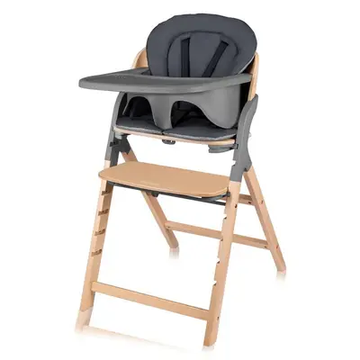 Scaun de masa multifunctional Megan, Lionelo, Din lemn de fag, 6 luni- adult, Reglabil pe inaltime…