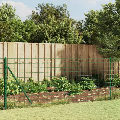 Gard plasa de sarma cu bordura, verde, 0,8x25 m