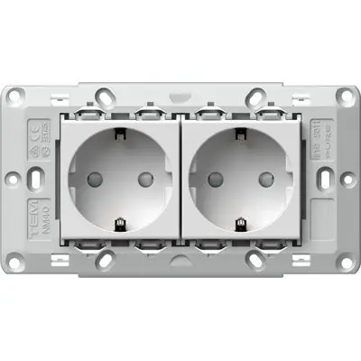 Modul Set 2 prize SCHUKO 4M alb, TEM Modul TEM-CM10PW-U