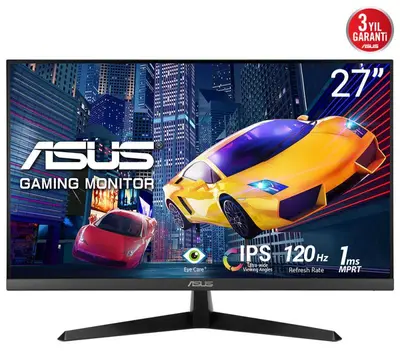 Monitor Gaming ASUS VY279HGR, 27", 1920 x 1080 pixeli, Black, 3 ani Garantie