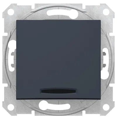 Intrerupator cap scara 10AX cu indicator luminos Schneider Sedna SDN1500170, grafit