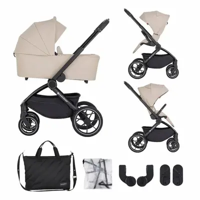 Carucior 2 in 1, Petite&Mars, Scout, Cu landou pliabil, Reversibil, Spatar si suport de picioare…
